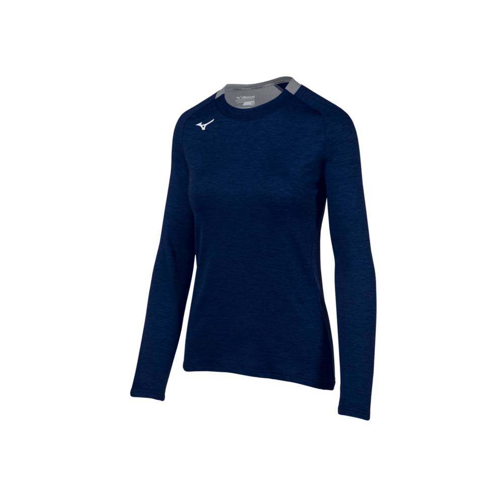 Sudaderas Mizuno Alpha Long Sleeve Mujer Azul Marino España SYBG-97042